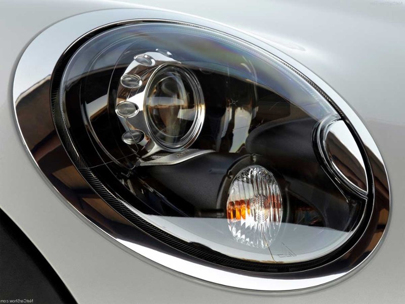 Mini Cooper Headlights Right Bi-Xenon w/White Turn OEM R55-R59