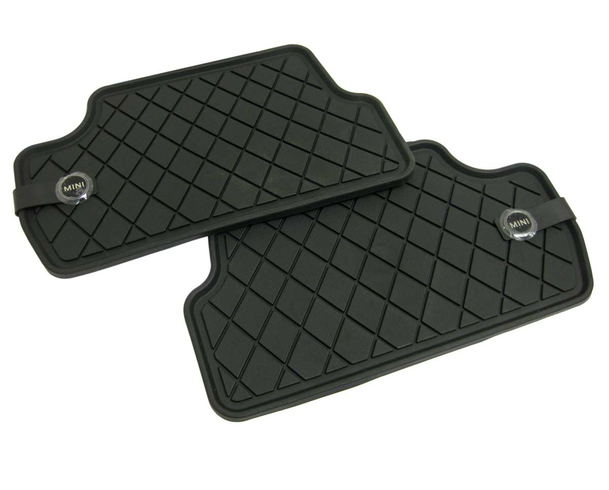 Front Rubber Floor Mat W/ Wing Logo Oem Mini Coope