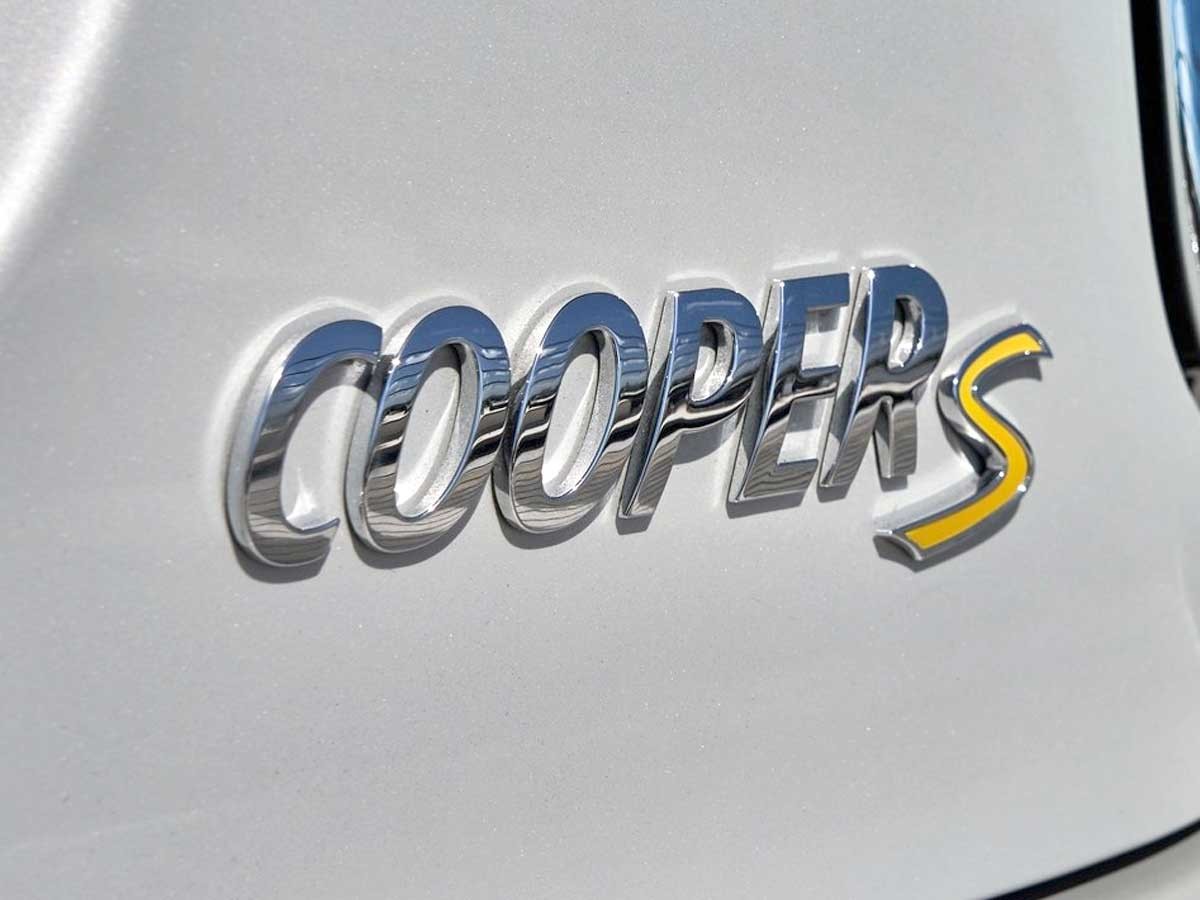 Mini Cooper Black 'cooper S' Rear Emblem Badge Oem