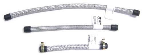 Classic Mini braided fuel hose 10 inches long