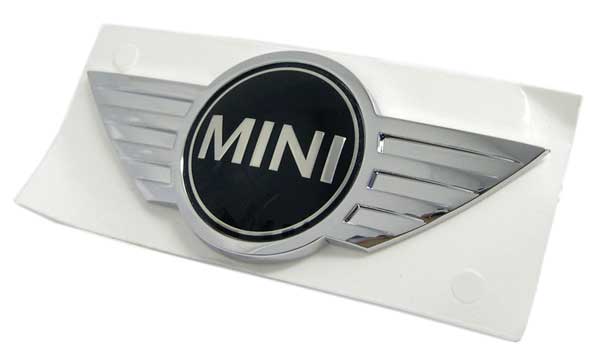 Mini Cooper 3.25 x 1.25 Silver Name Badge